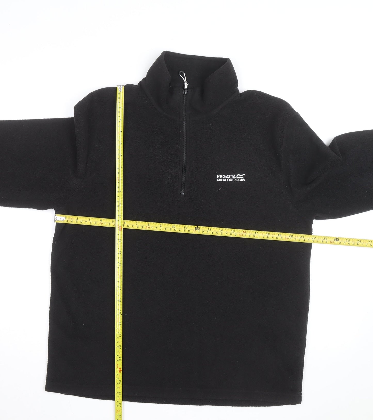 Regatta Men’s Black Fleece 1/4 Zip Pullover Sweatshirt Size L