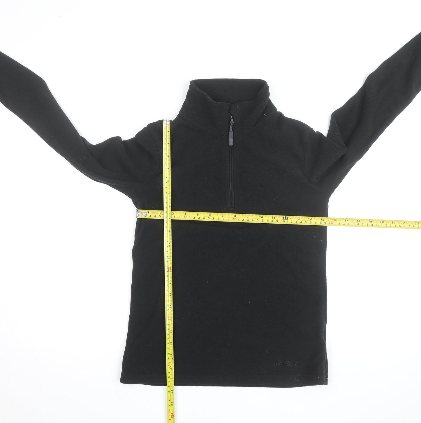 Peter Storm Women’s Black Fleece 1/2 Zip Pullover Sweatshirt Size 8