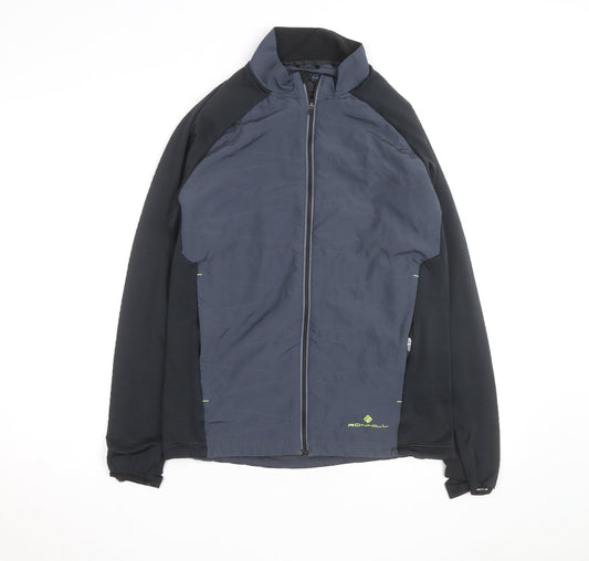 Ronhill Men's Blue Medium Athletic Lightweight Full Zip Running Jacket