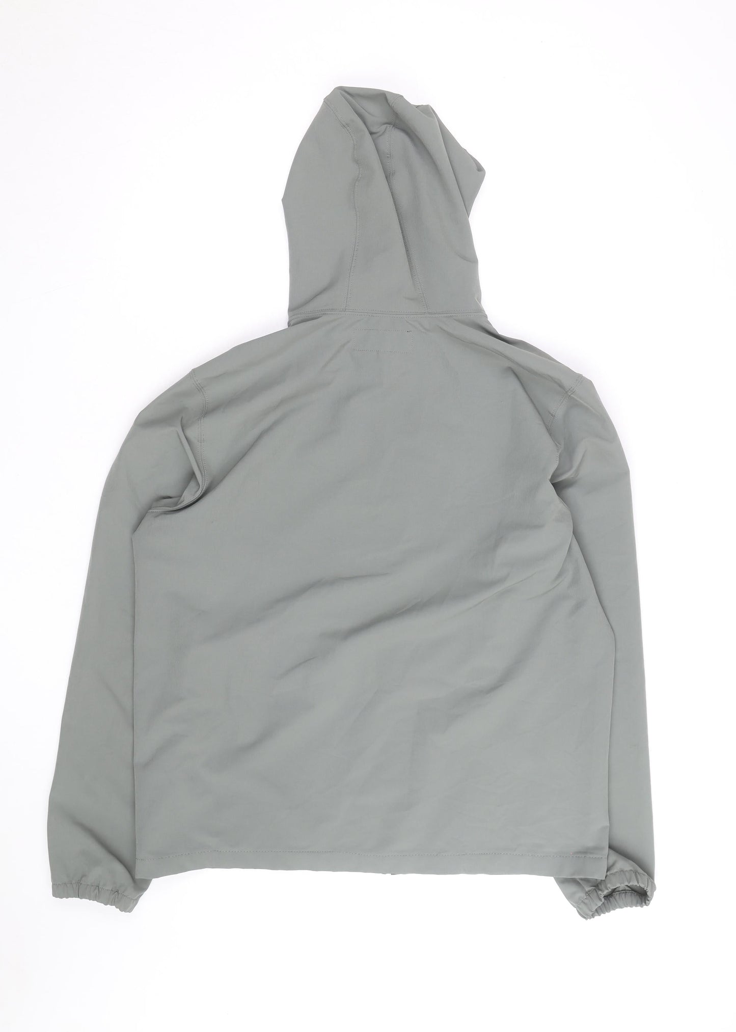 Abercrombie & Fitch Men’s Grey L Hooded Full Zip Windbreaker Jacket