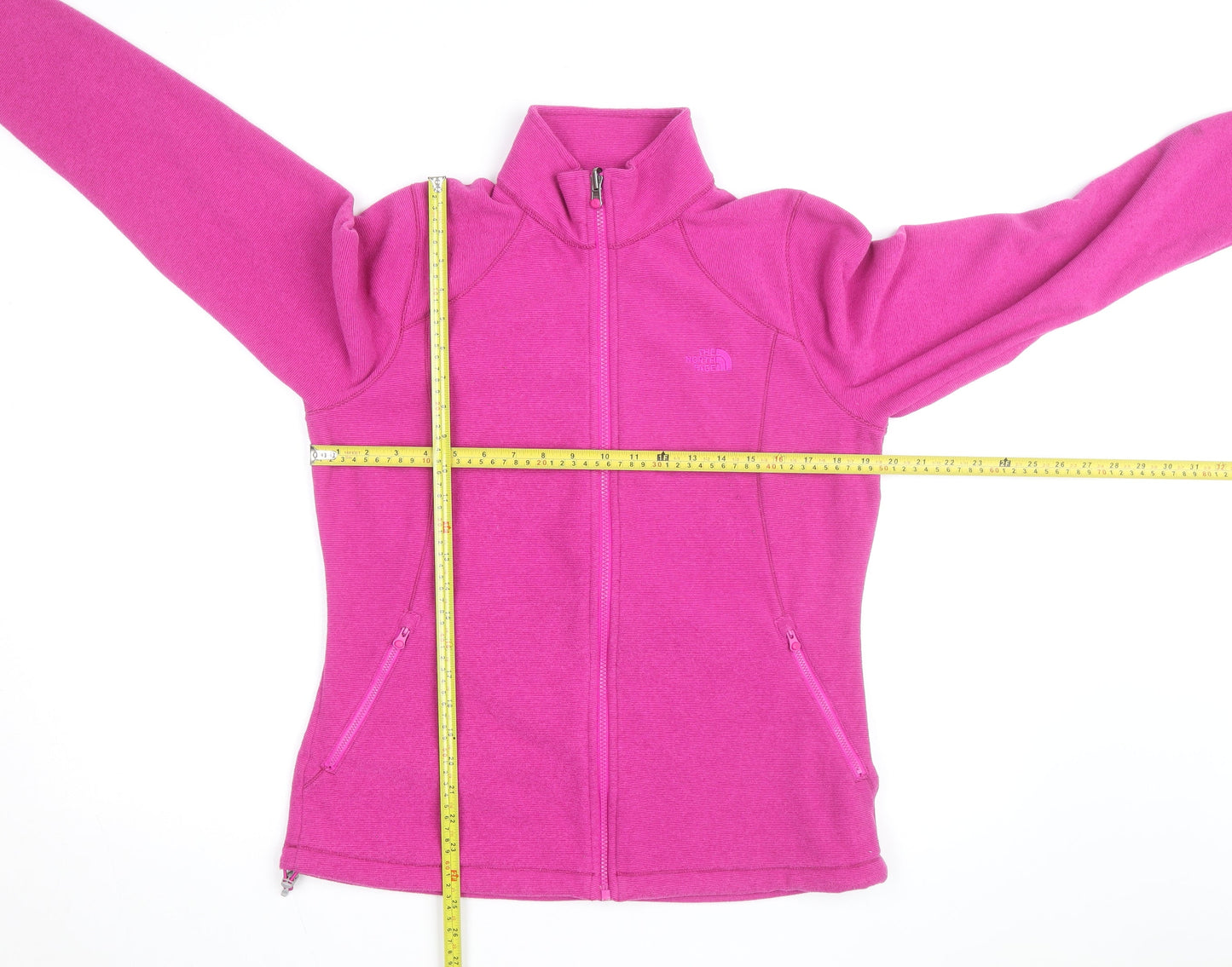 The North Face Women's Pink Fleece Full Zip Active Jacket Size L