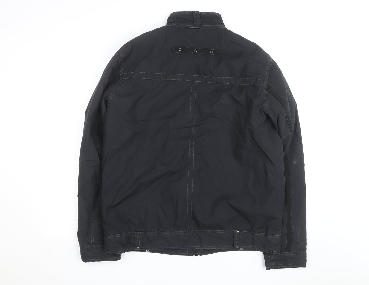 Dissident Men's Black Regular Fit Biker Jacket L 42in Polyester