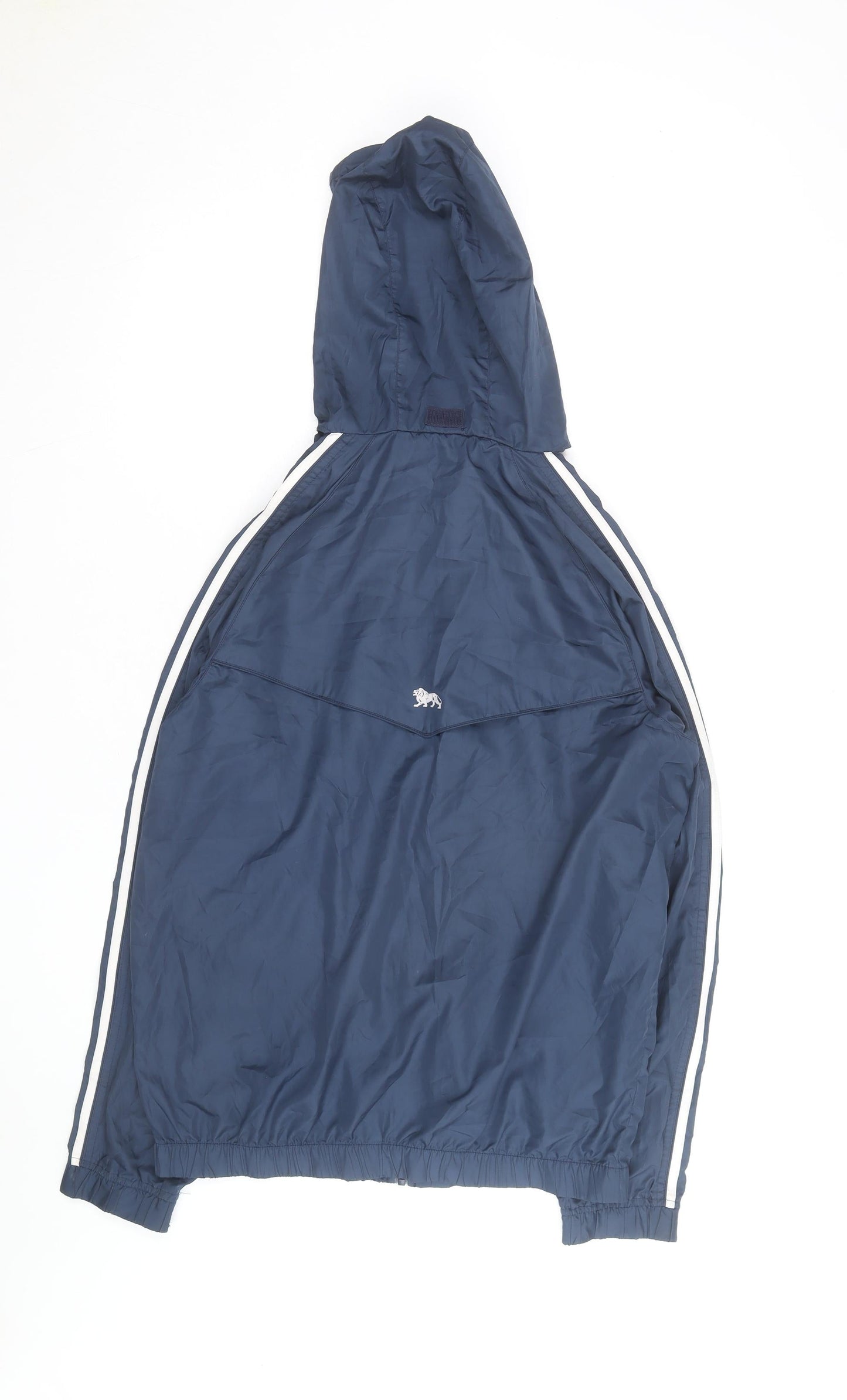 Lonsdale Men's Blue Hooded Windbreaker Jacket Size M