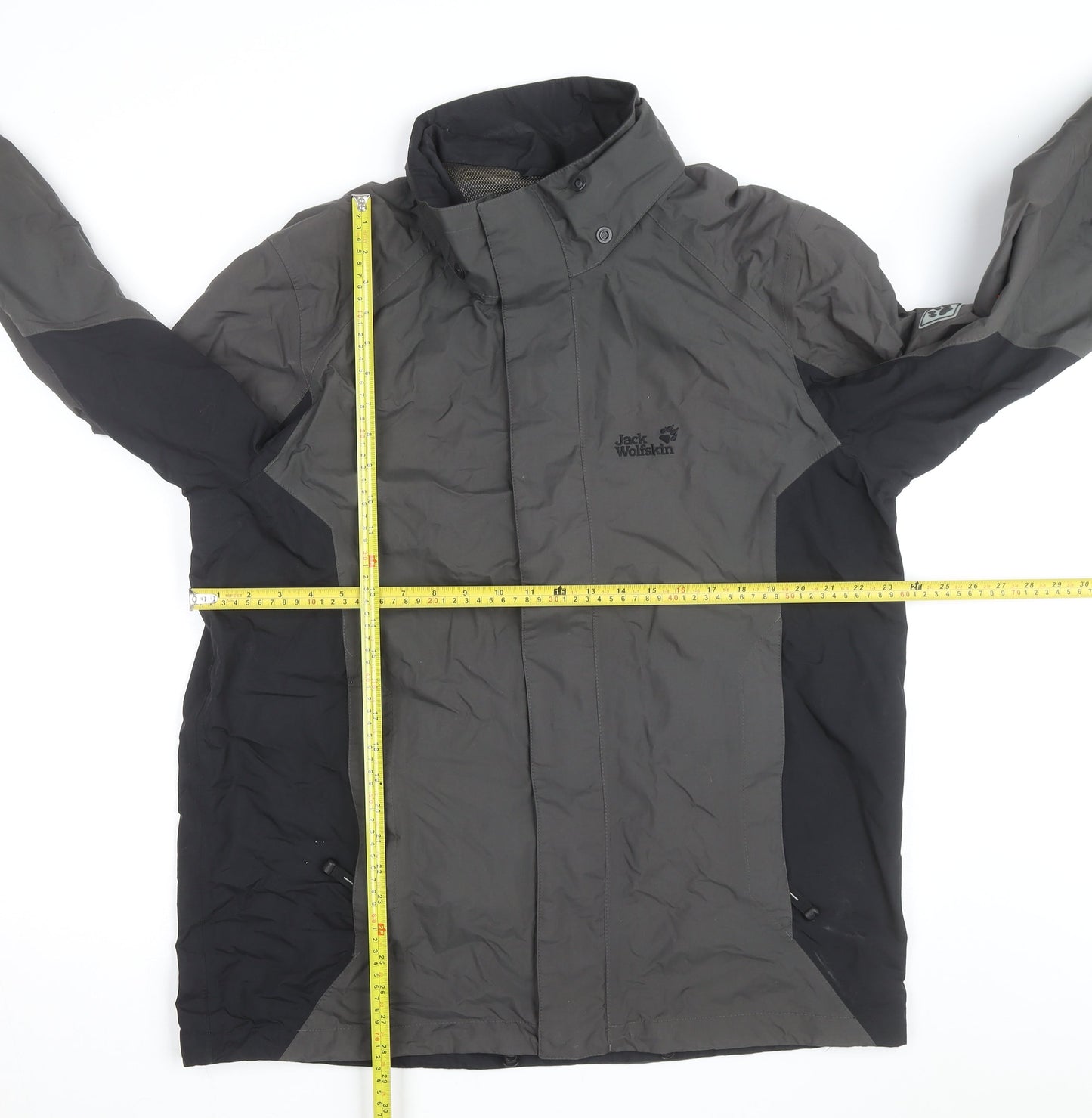 Jack Wolfskin Men's Grey Waterproof Hiking Jacket Size L Outdoor Coat