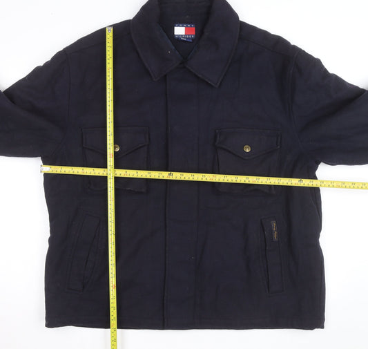 Tommy Hilfiger Men's Blue Wool Blend Lined XL Jacket