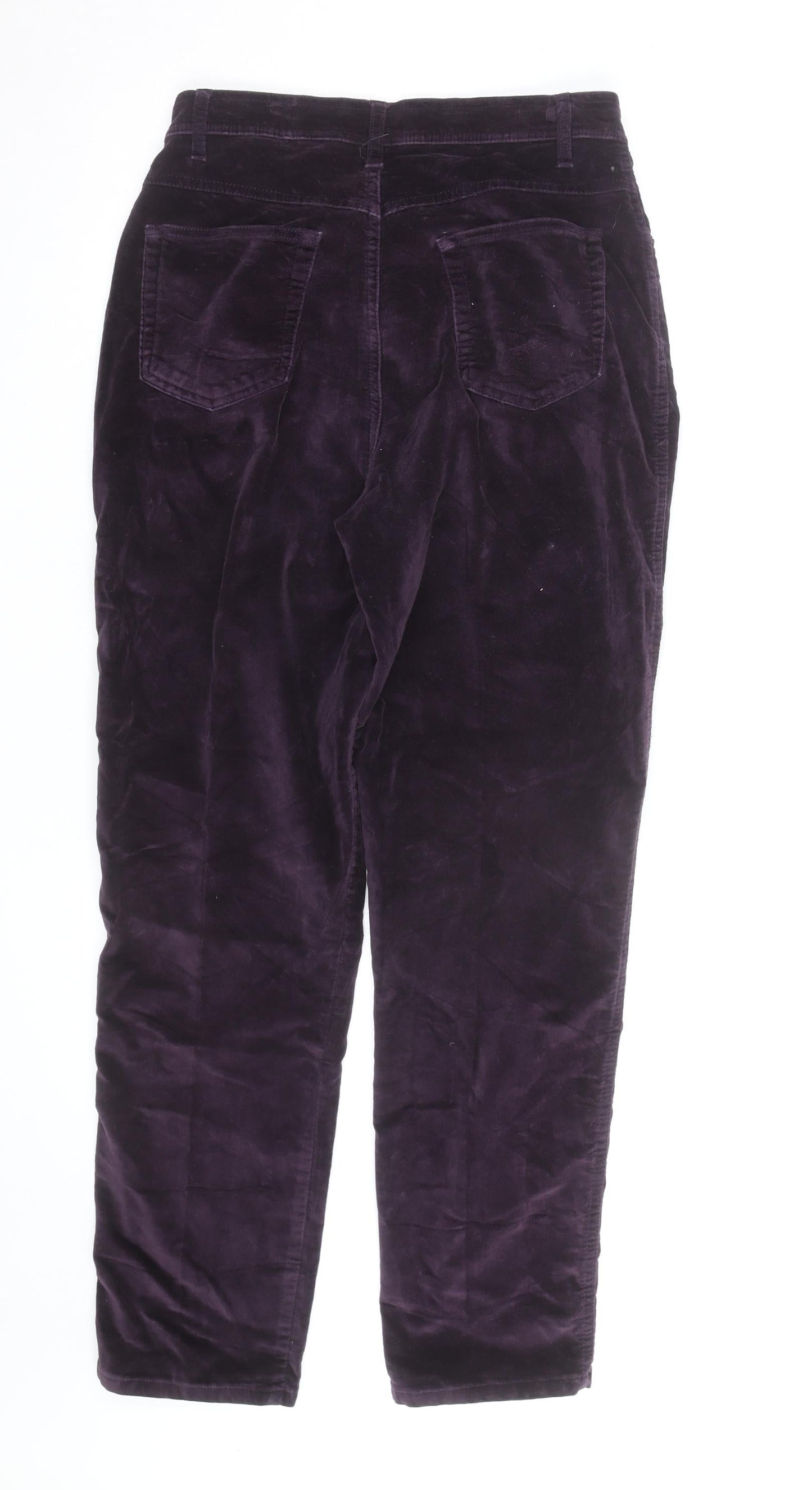 Blue Jeans Women’s Purple Velvet Stretch Trousers Size 10