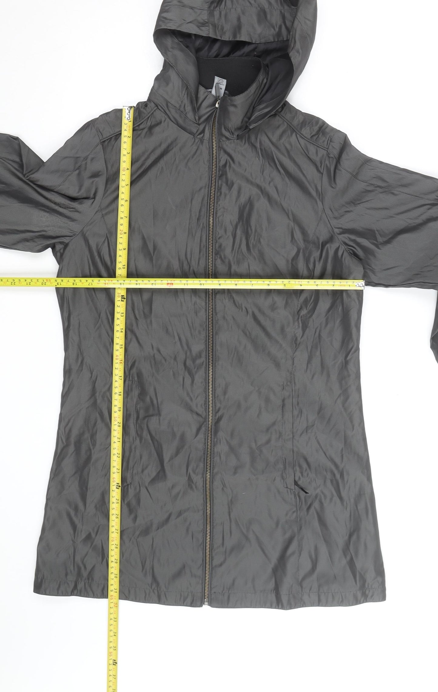 Coal Harbour Women's Grey Hooded Rain Coat Jacket M