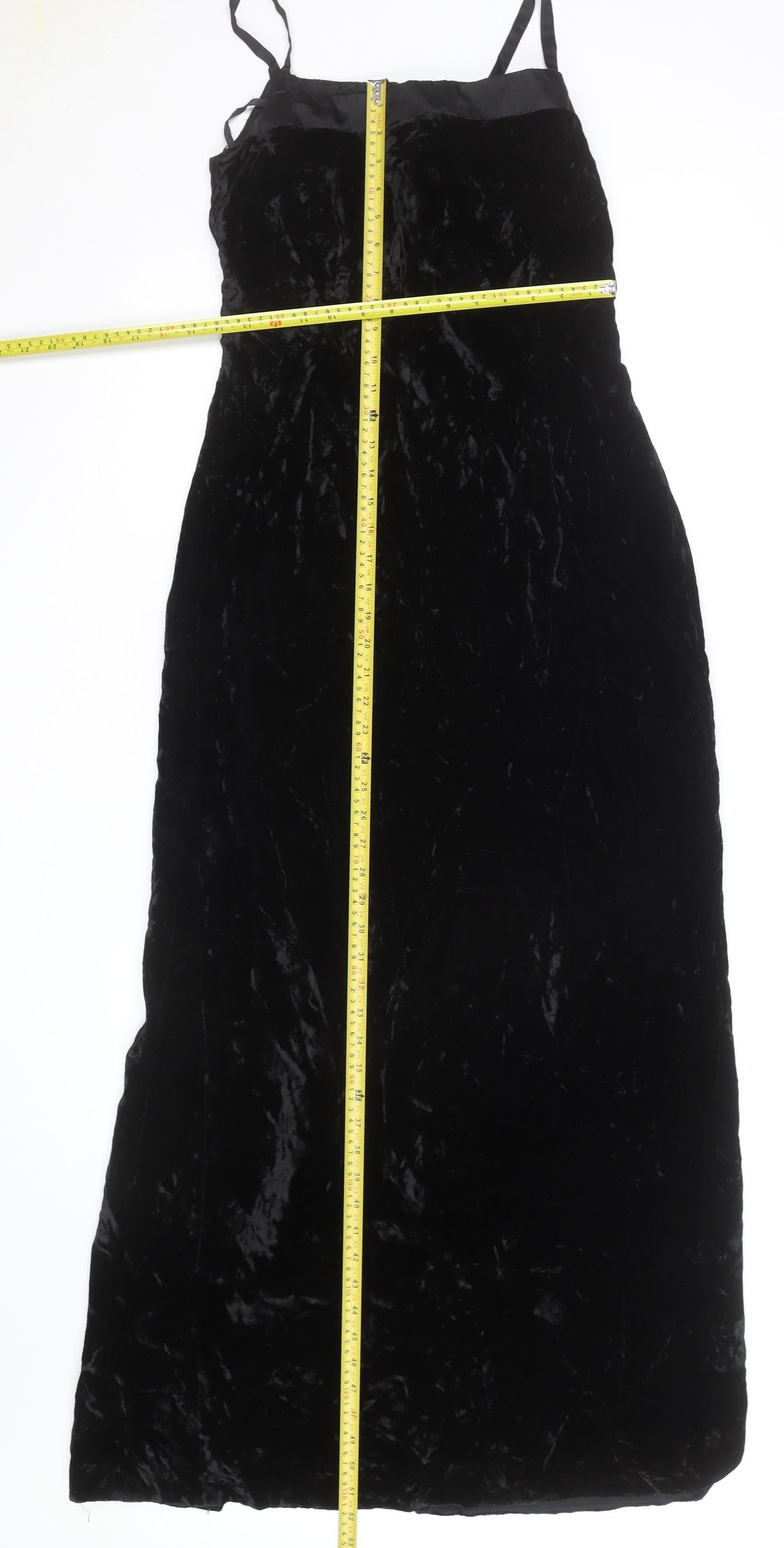 Brooks Brothers Women’s Black Velvet Long Slip Dress Size 8