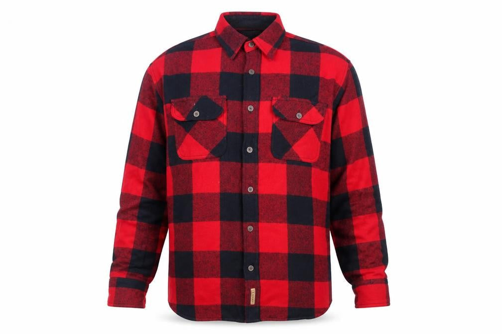 C.E. Schmidt Workwear Men's Red Black Check Flannel Shirt Size L
