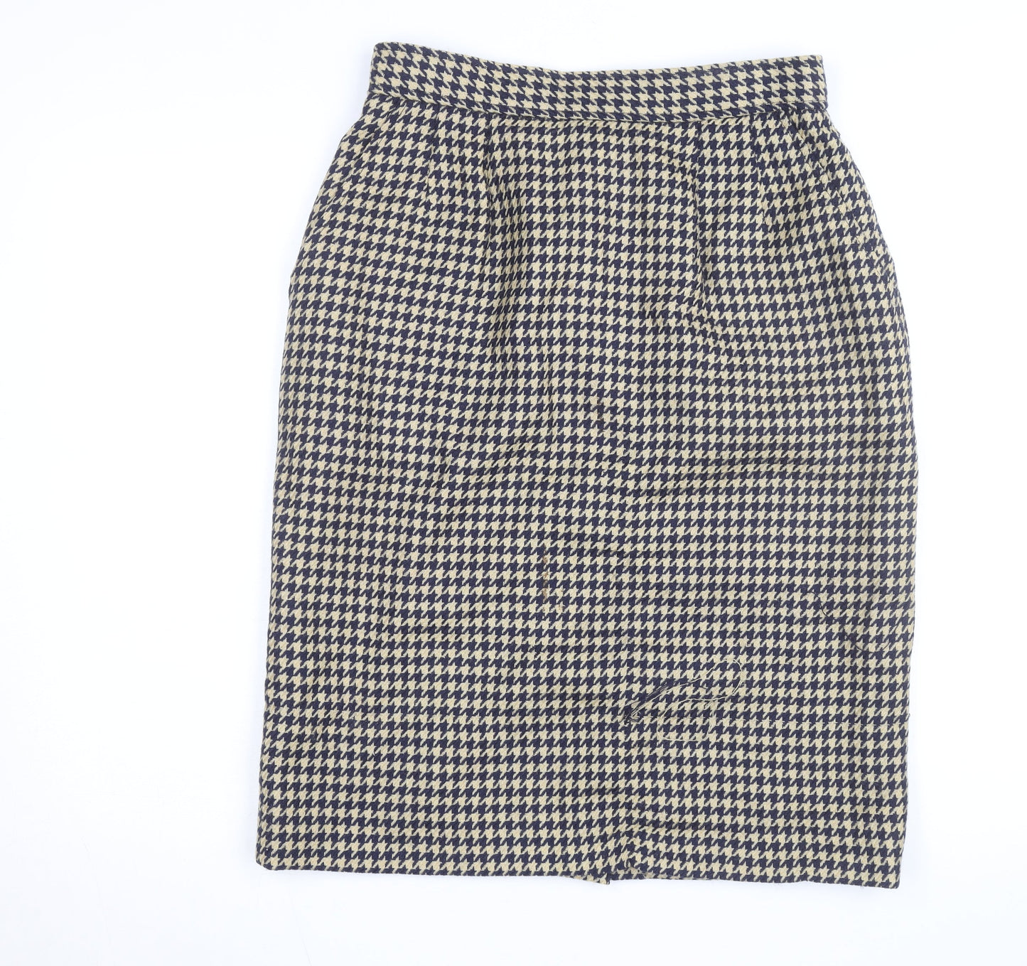 Evan Picone Women’s Blue Houndstooth Wool Pencil Skirt Size 10