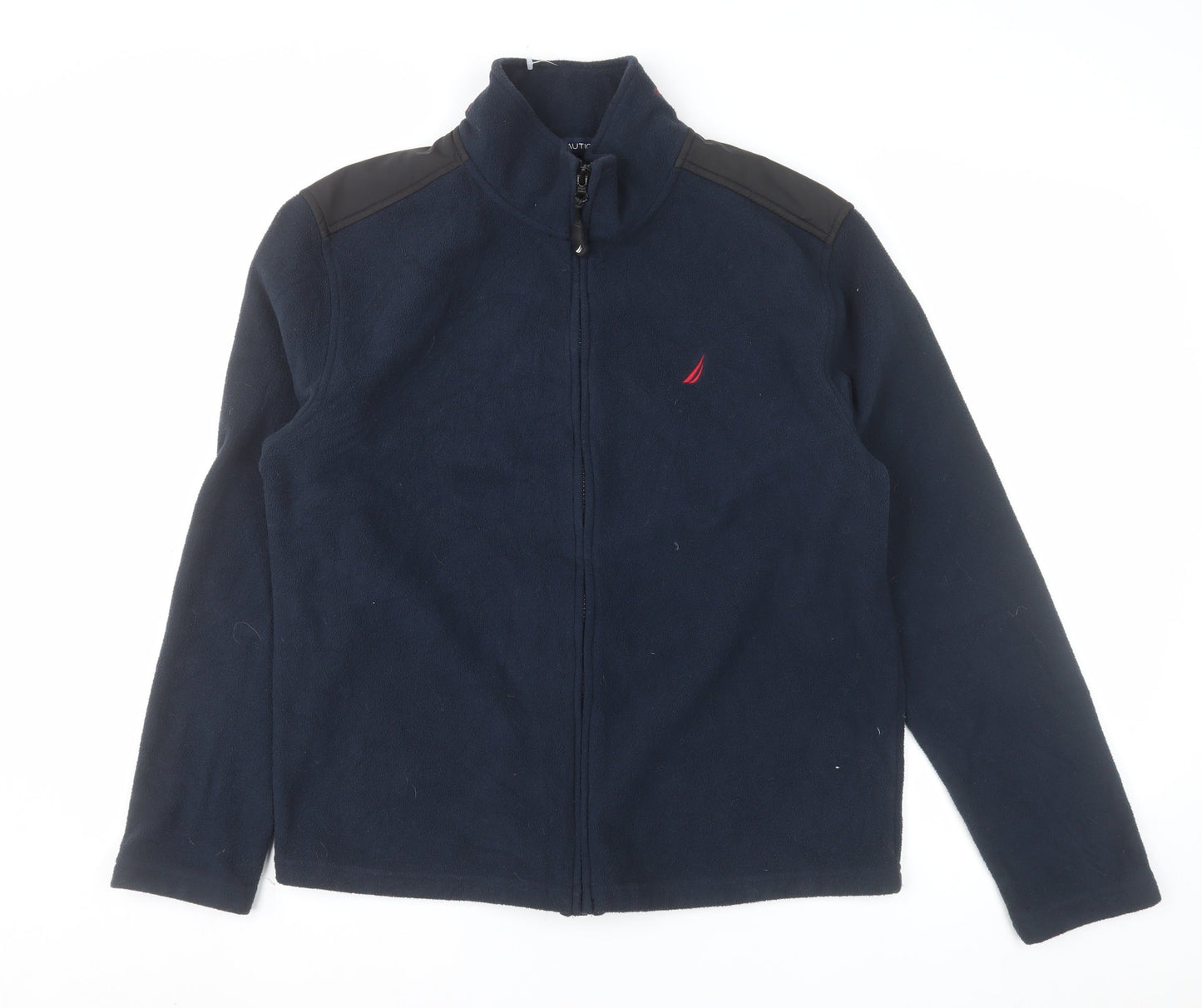 Nautica Men's Blue XS Fleece Full Zip Jacket with Logo