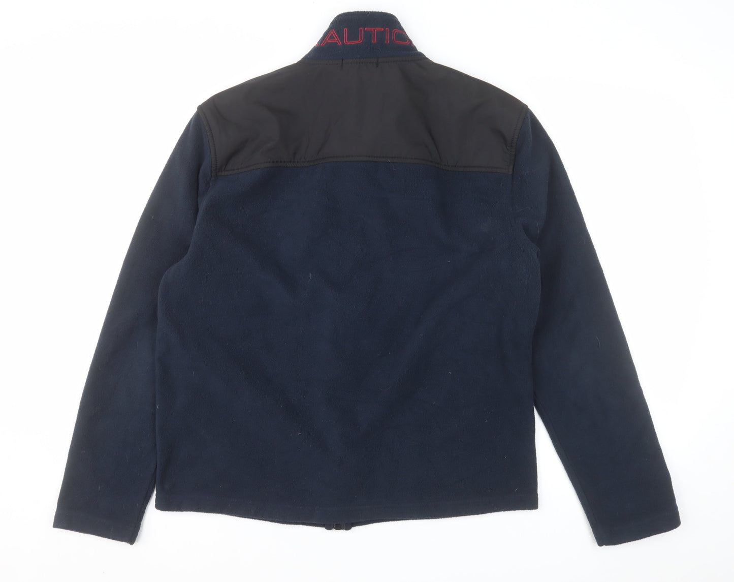 Nautica Men's Blue XS Fleece Full Zip Jacket with Logo