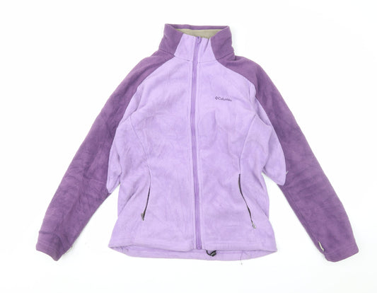 Columbia Women's Purple Fleece Full Zip Outdoor Jacket Size S