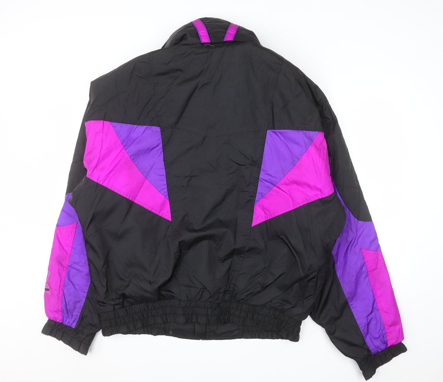 Sun Ice Men's Black Purple 90s Ski Jacket L Colour Block Winter