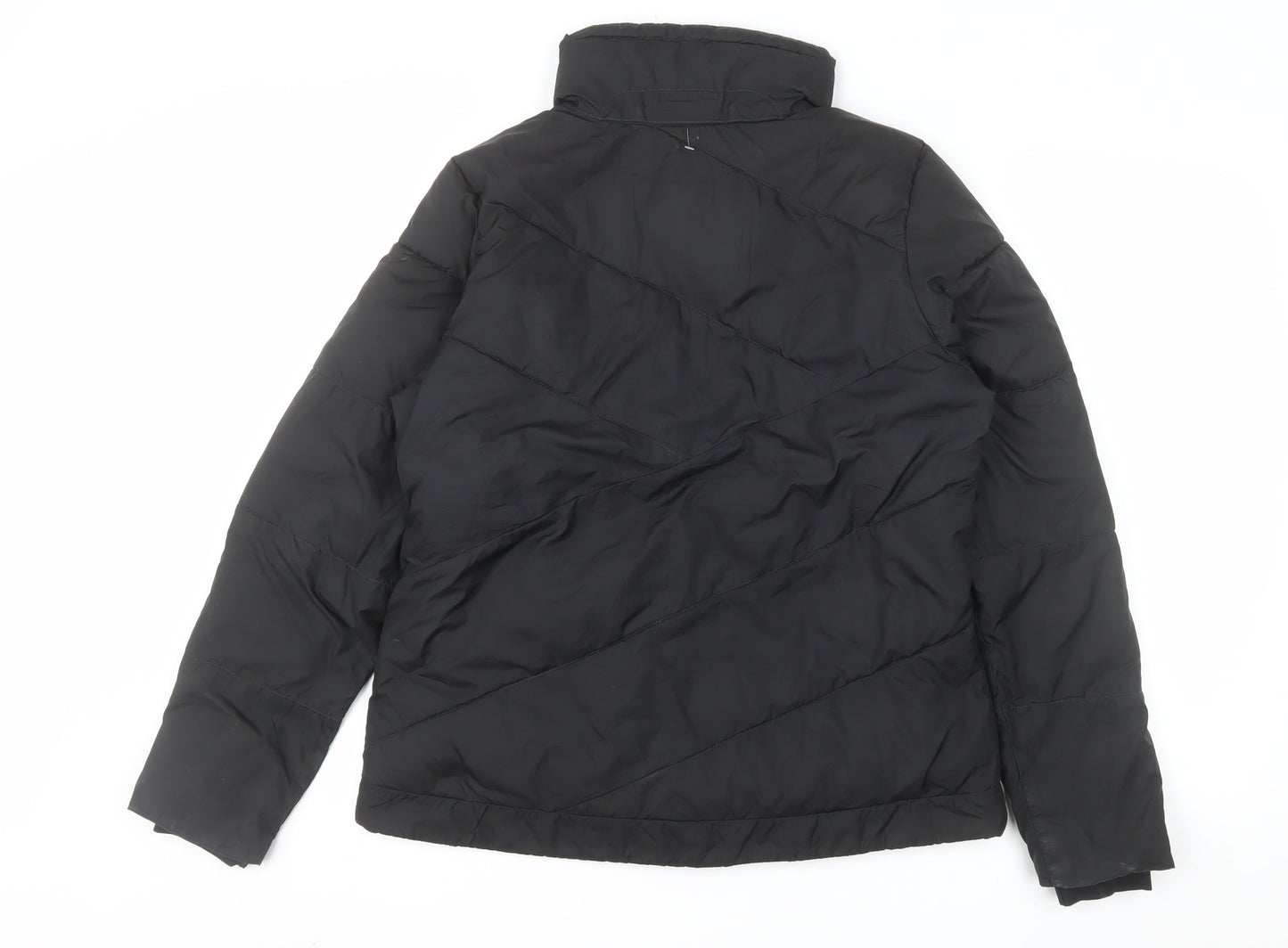 Columbia Womens Black M Puffer Jacket Winter Insulated Mid-Length