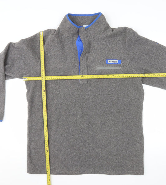 Columbia Men's Grey Fleece 1/4 Zip Sweatshirt Size L