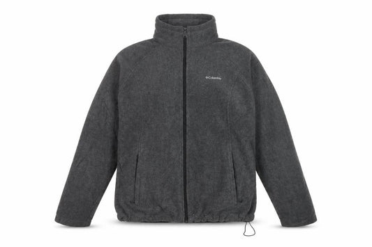Columbia Mens Grey XL Fleece Full Zip Outdoor Jacket