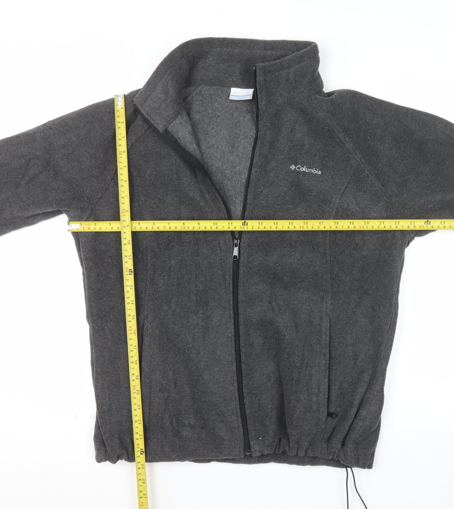 Columbia Mens Grey XL Fleece Full Zip Outdoor Jacket