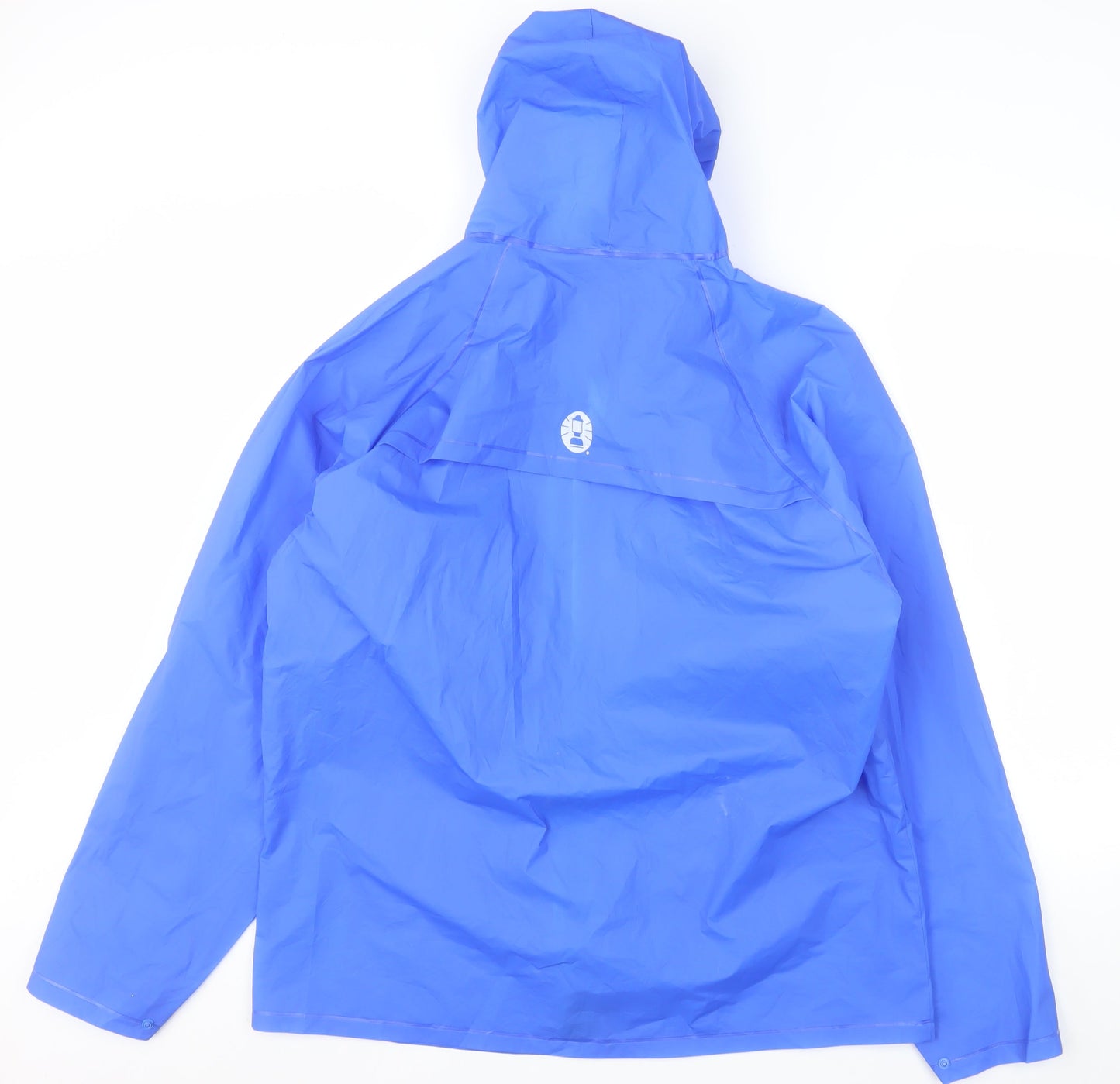 Coleman Men's Blue Waterproof Hooded Rain Coat Jacket M