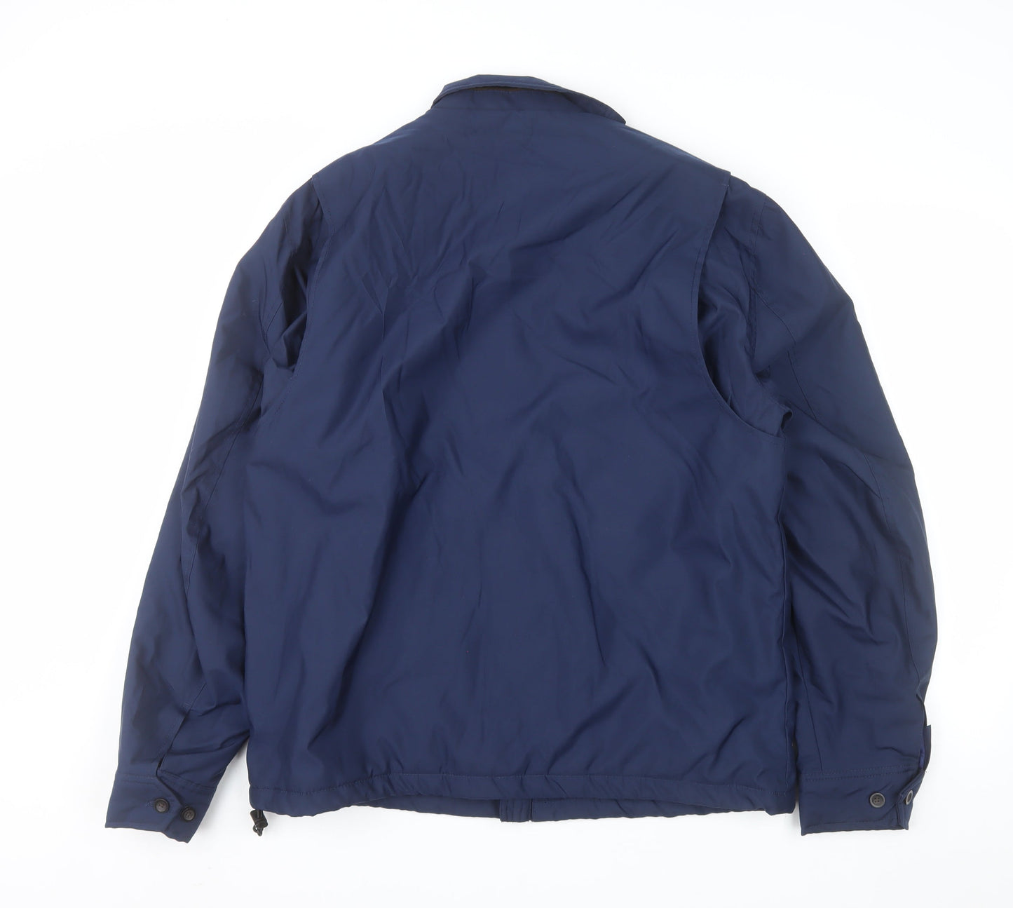 Chaps Men’s Blue Mid-Length Full Zip Polyester Jacket Size M