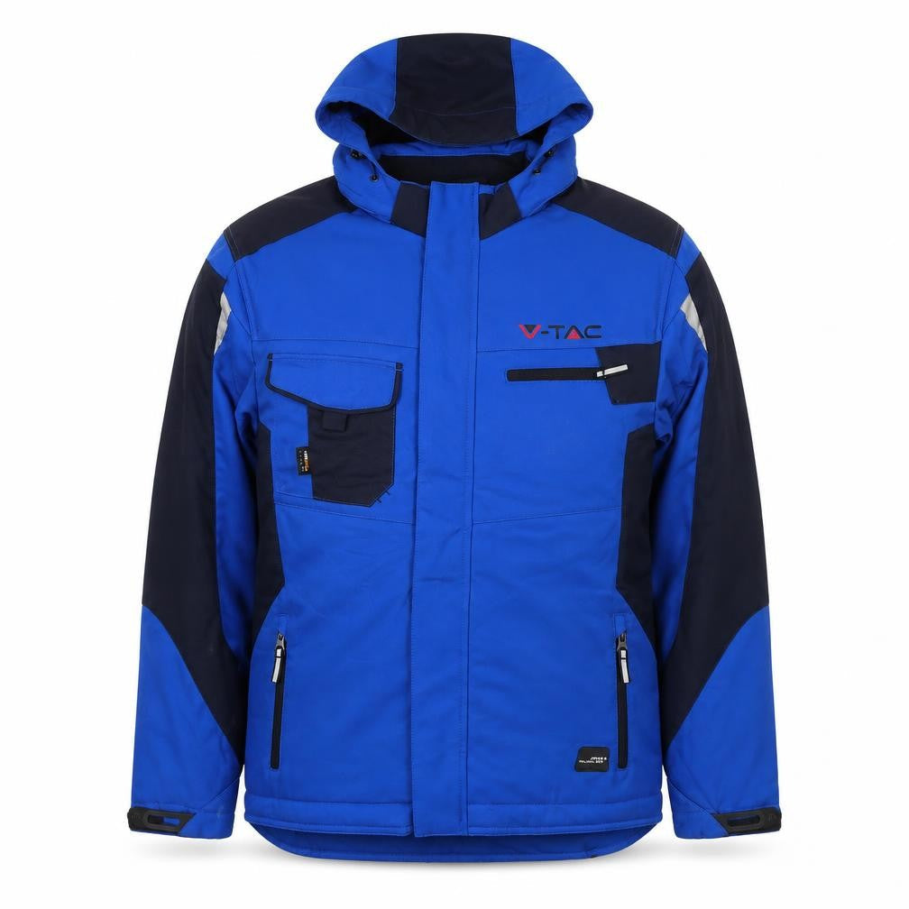 James & Nicholson Men's Blue Softshell Hooded Jacket M Windproof Waterproof