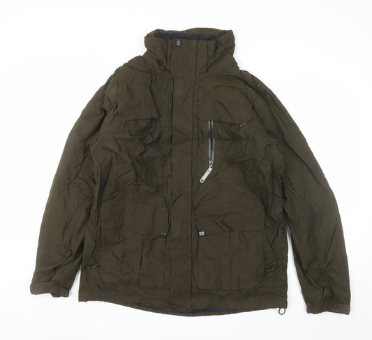 Columbia Men's Green Titanium Parka Jacket M Waterproof Hooded Outdoor