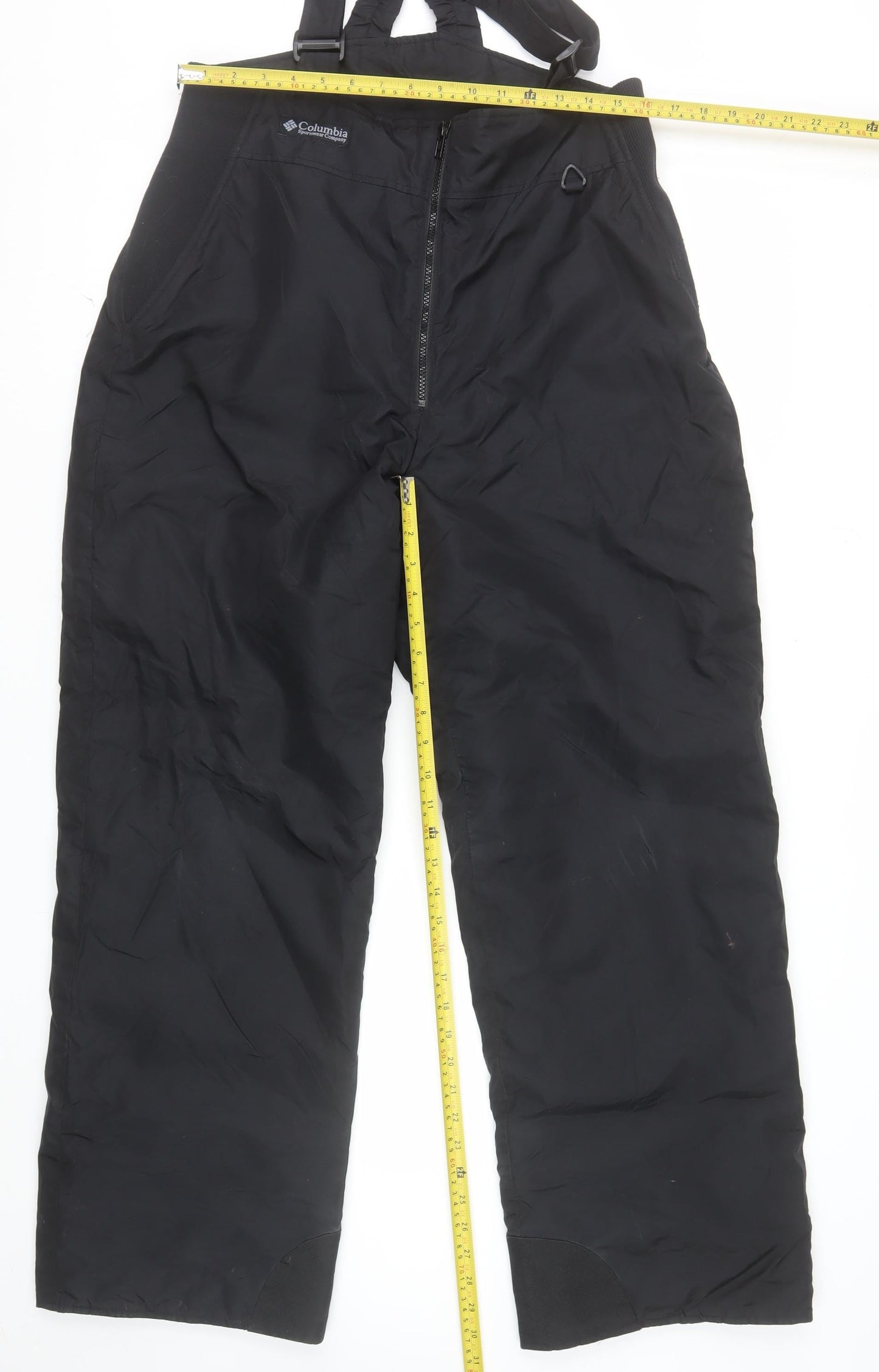 Columbia Men Black L Snow Pants Waterproof Insulated Winter Trousers