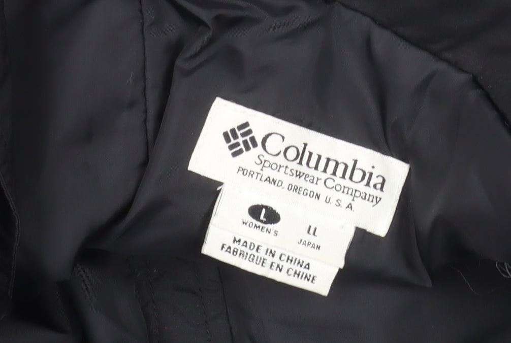 Columbia Men Black L Snow Pants Waterproof Insulated Winter Trousers