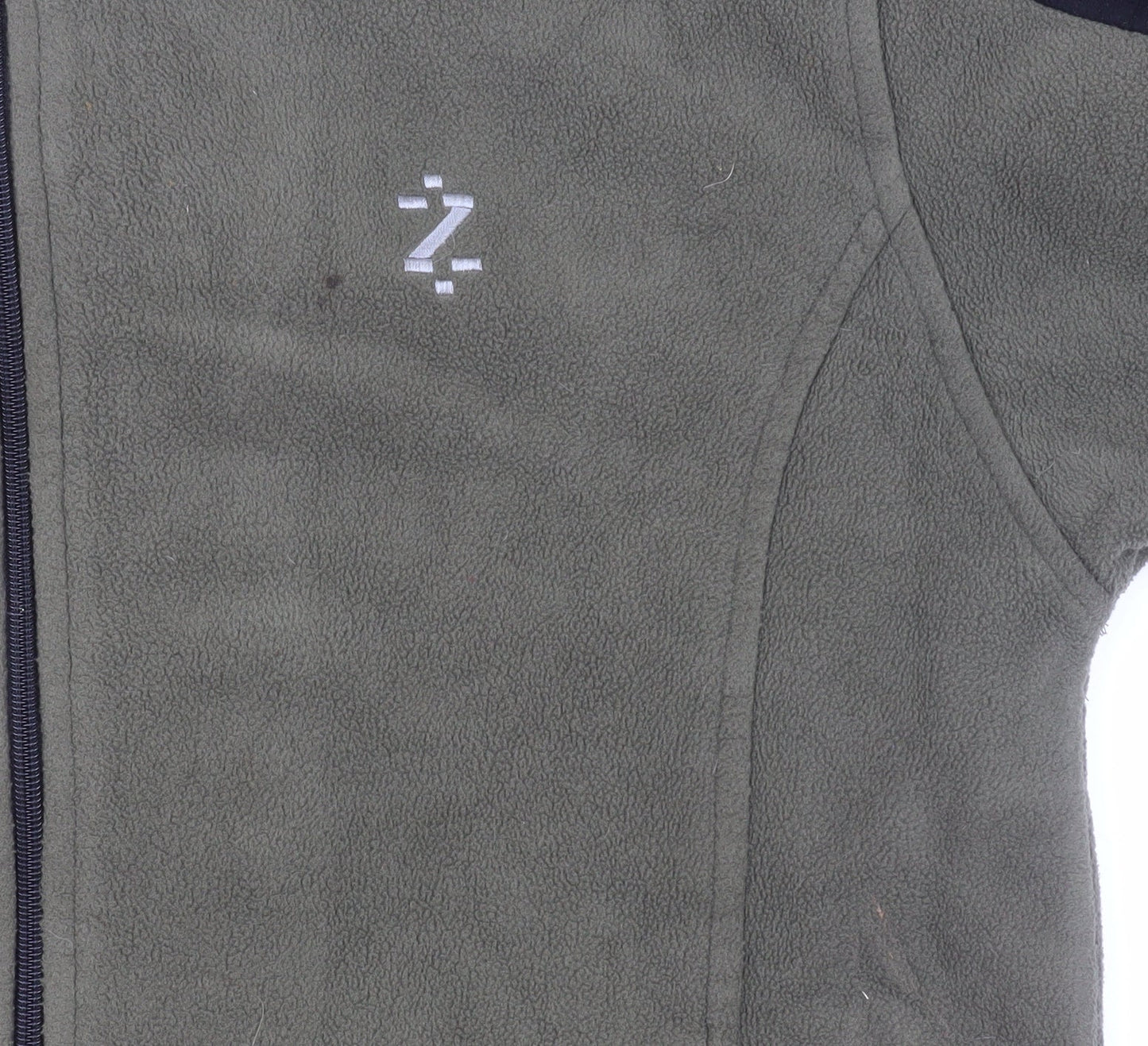 IZOD Men’s Green Black Fleece Full Zip Outdoor Jacket Size M