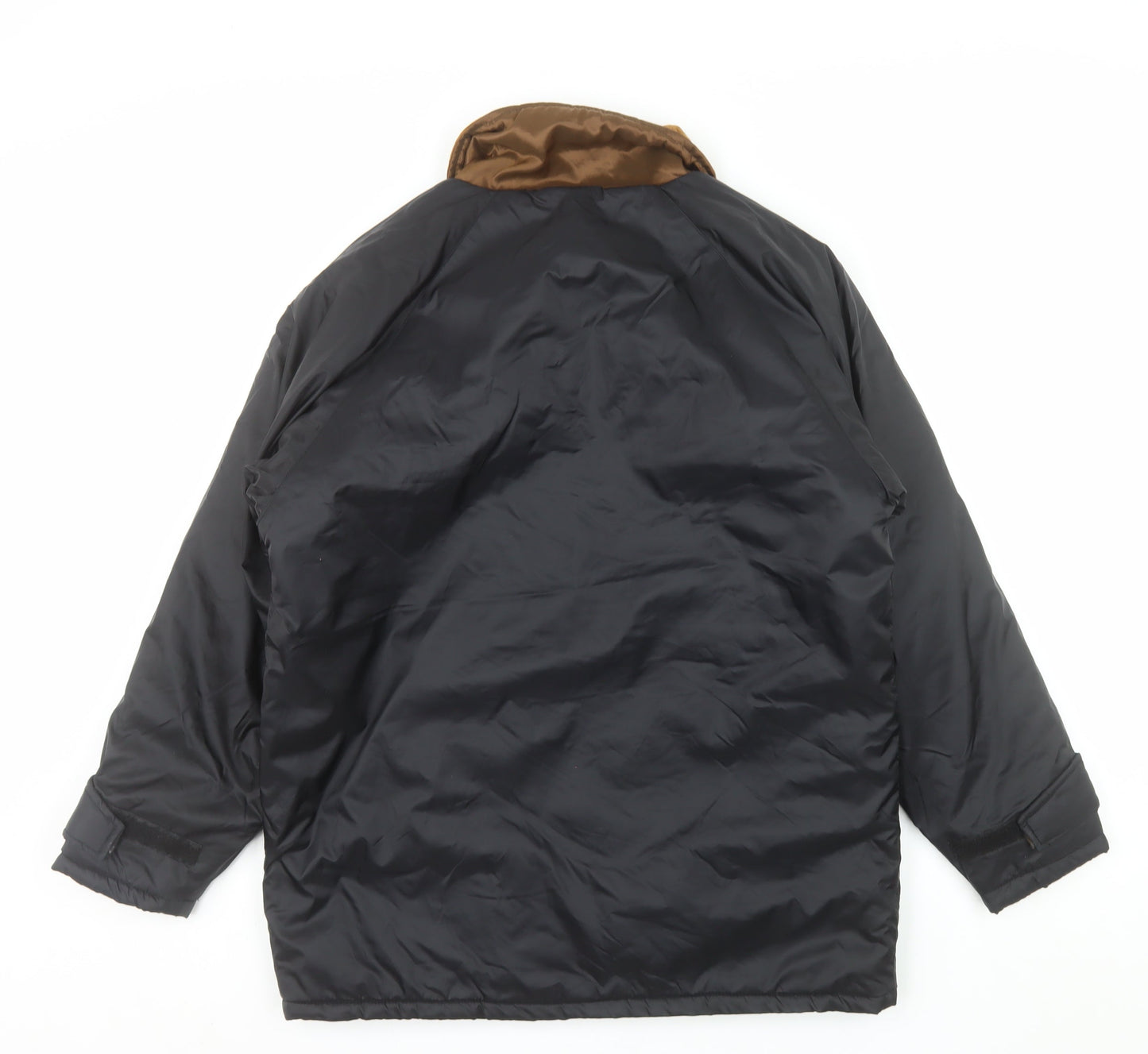 Nazareno Gabrielli Men's Black Quilted Nylon Jacket Size S Classic Cord Collar