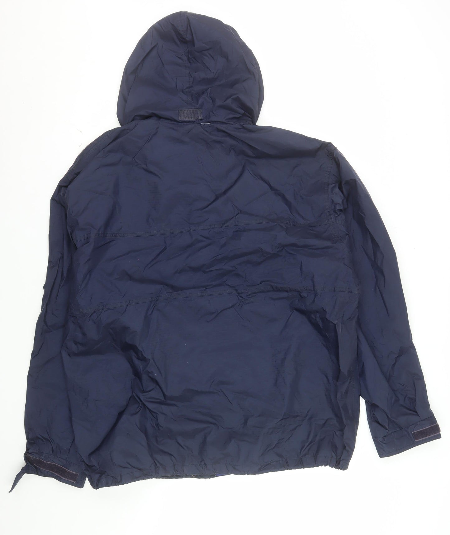 Deauville Classics Mens Navy XL Hooded Waterproof Windbreaker Jacket