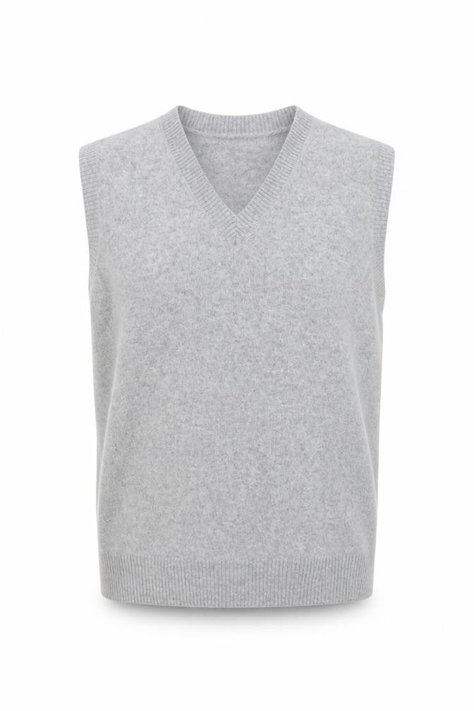 Marks & Spencer Autograph Men's Grey Wool Cashmere V-Neck Vest L