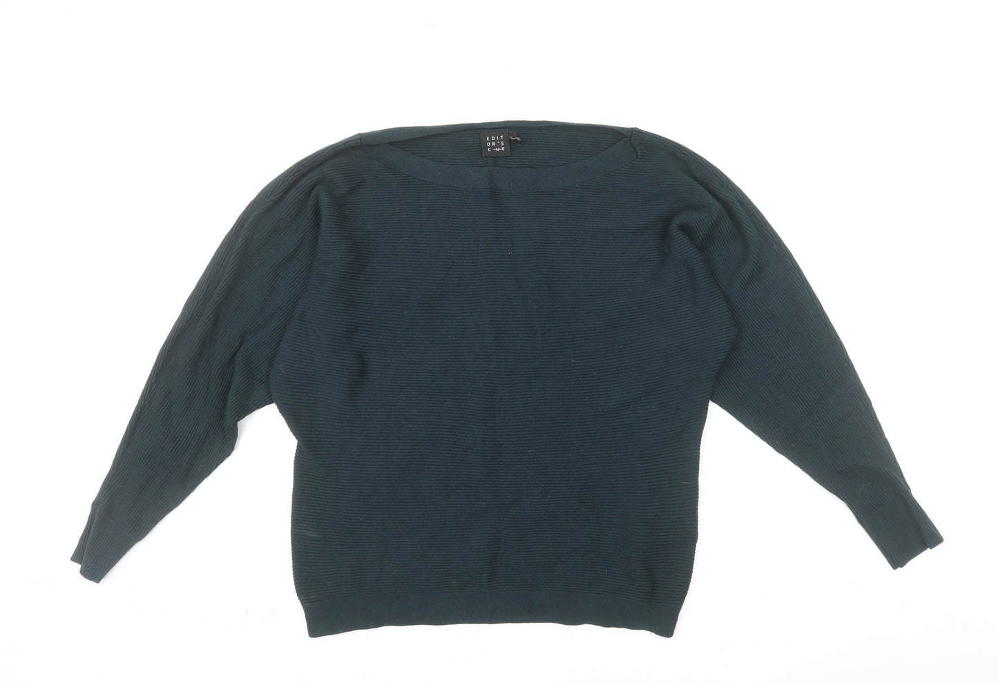 Editor's Cut Women's Green Size 12 Boat Neck Knit Jumper