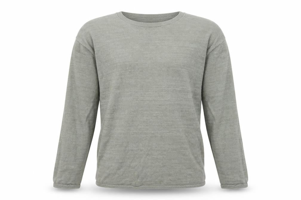 Weekday Men’s Green Cotton Linen Crew Neck Jumper Size S