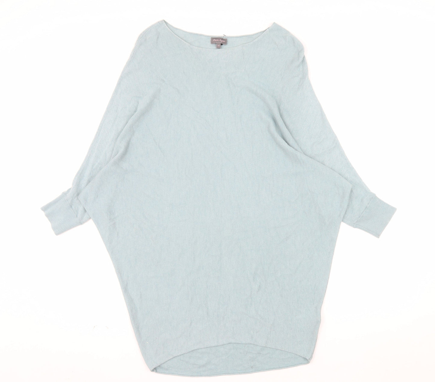 Phase Eight Women's Blue Boat Neck Relaxed Fit Jumper XS