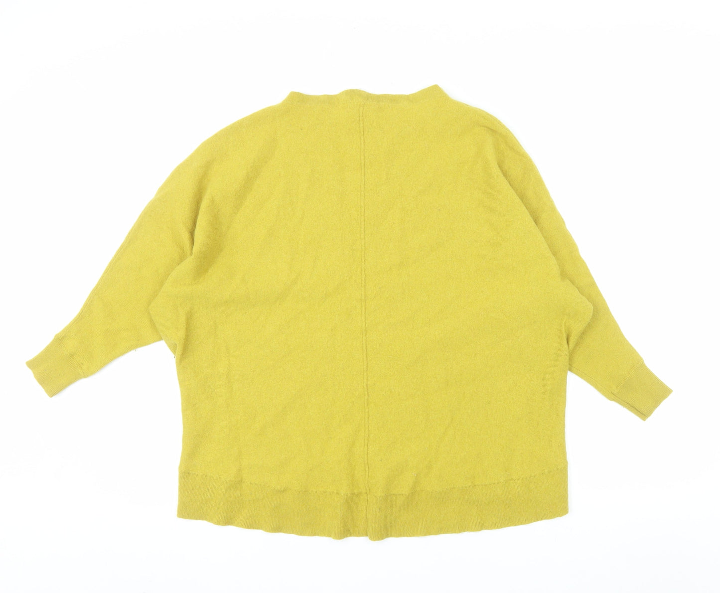 Phase Eight Womens Yellow Wool Cashmere Blend Relaxed Jumper UK S