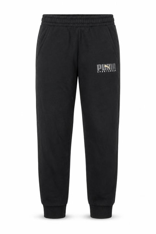 Puma Men's Black Jogger Sweatpants Small Cotton Blend