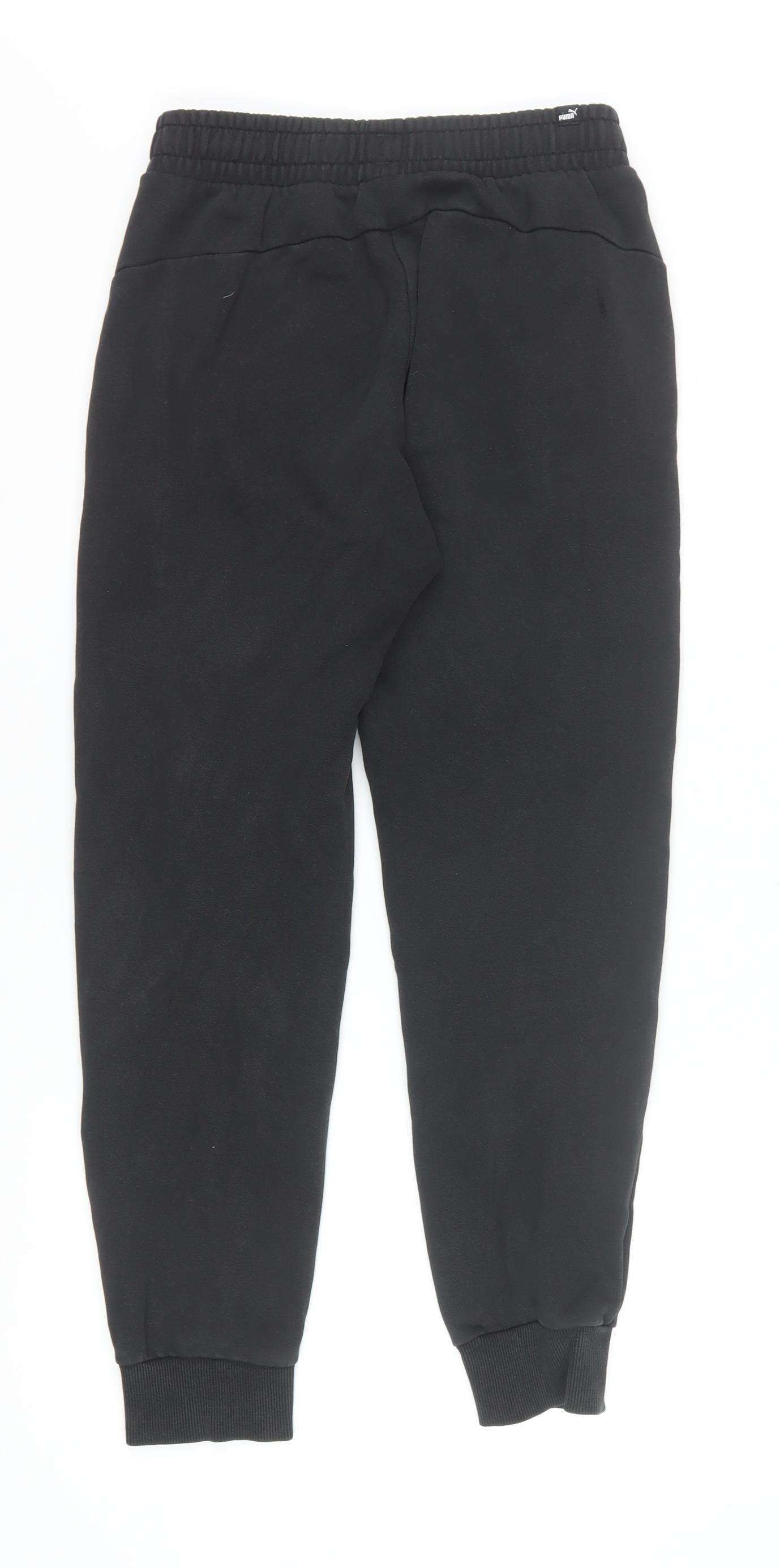 Puma Men's Black Jogger Sweatpants Small Cotton Blend