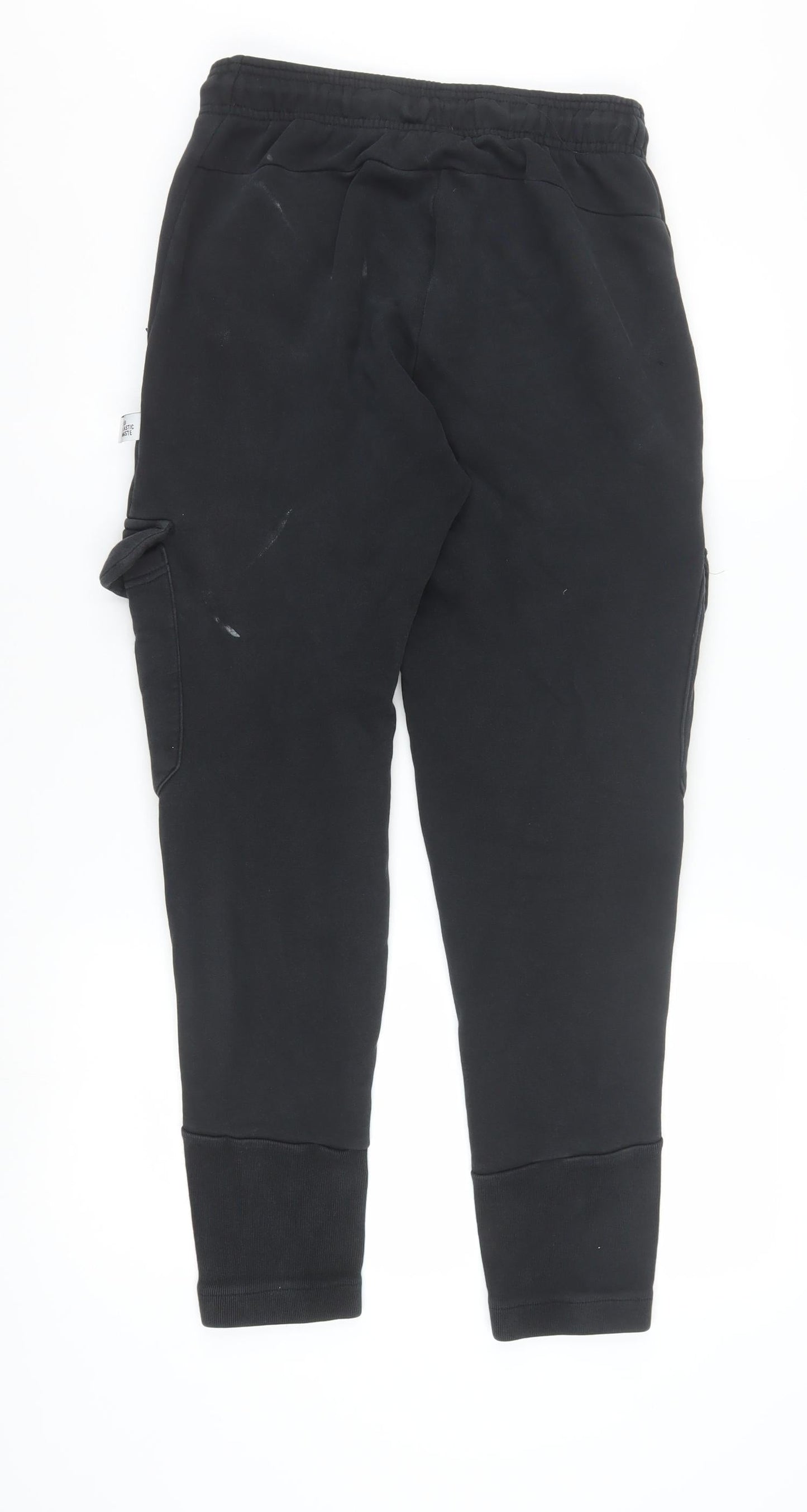 Adidas Men's Black Cargo Jogger Trousers Size S Regular Fit