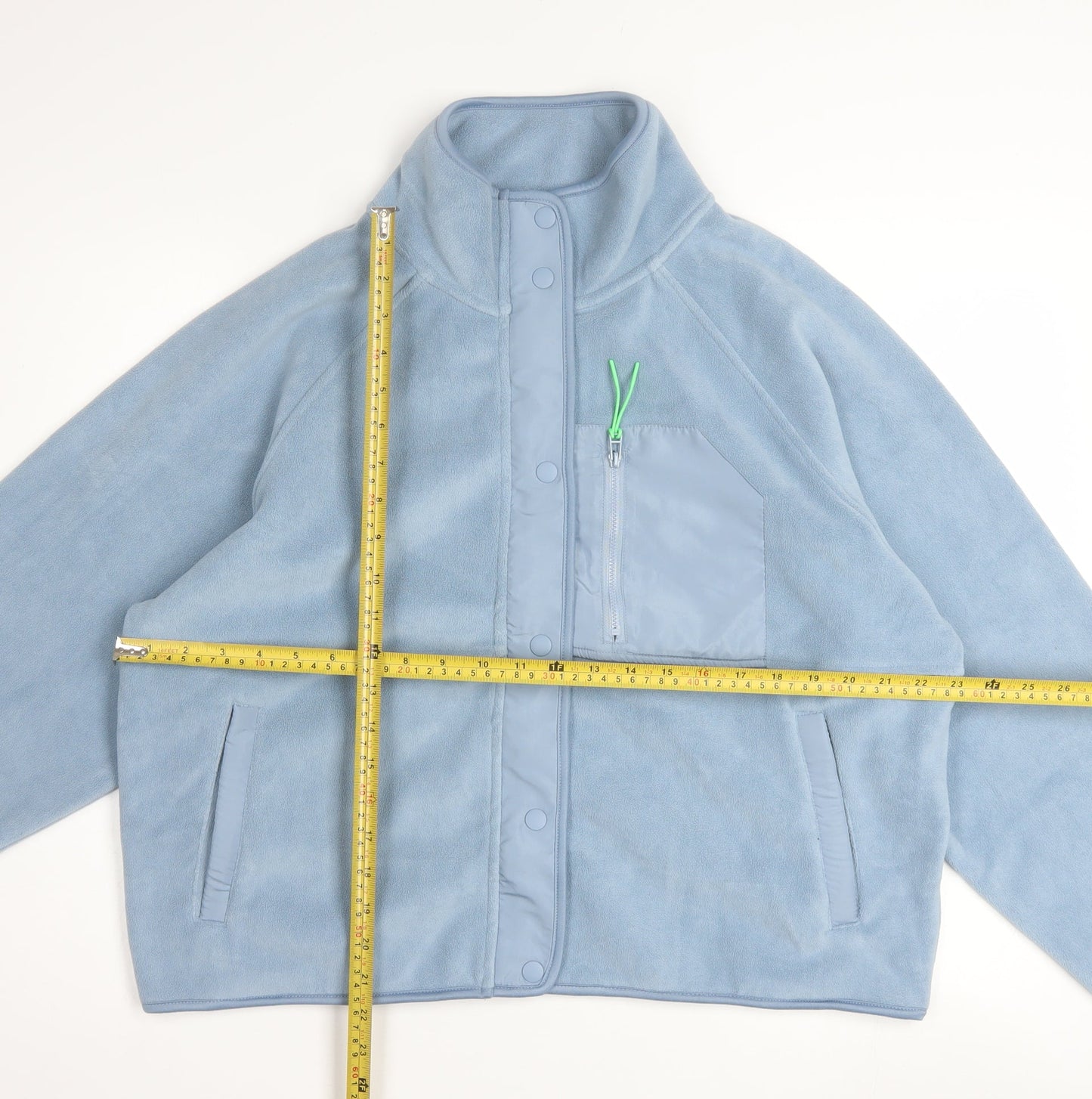Next Women’s Blue Fleece Short Jacket Size M Casual Lightweight