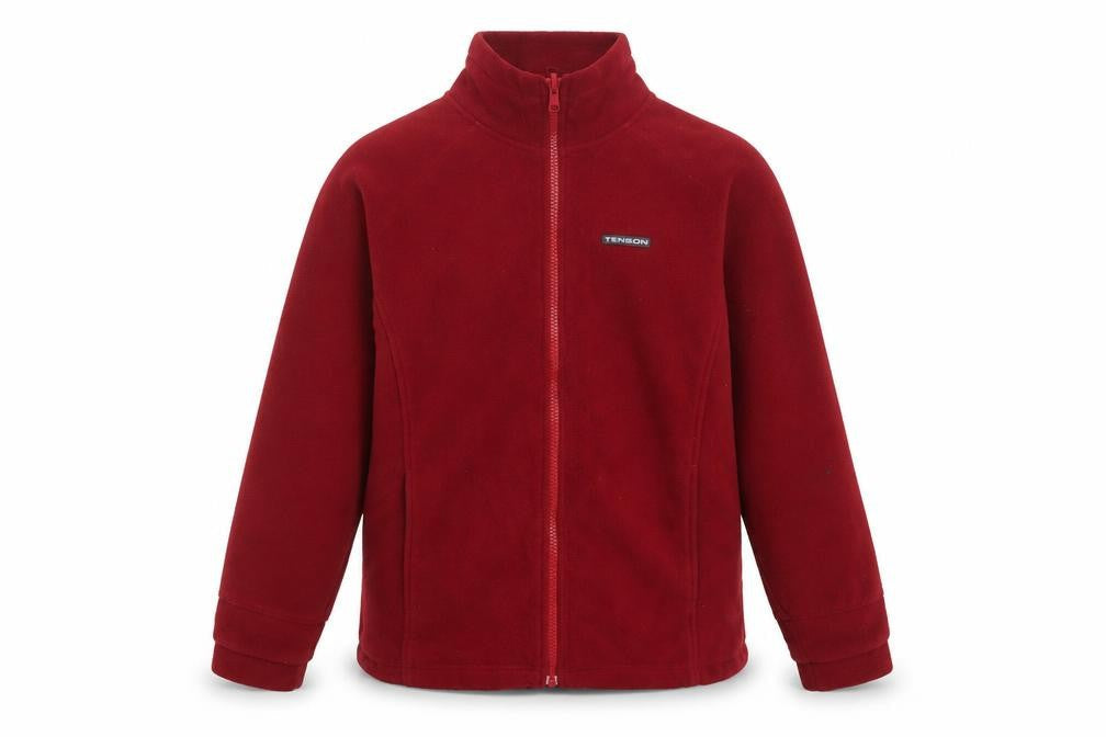 Tenson Mens Red Fleece Full Zip Jacket Size 42 Regular