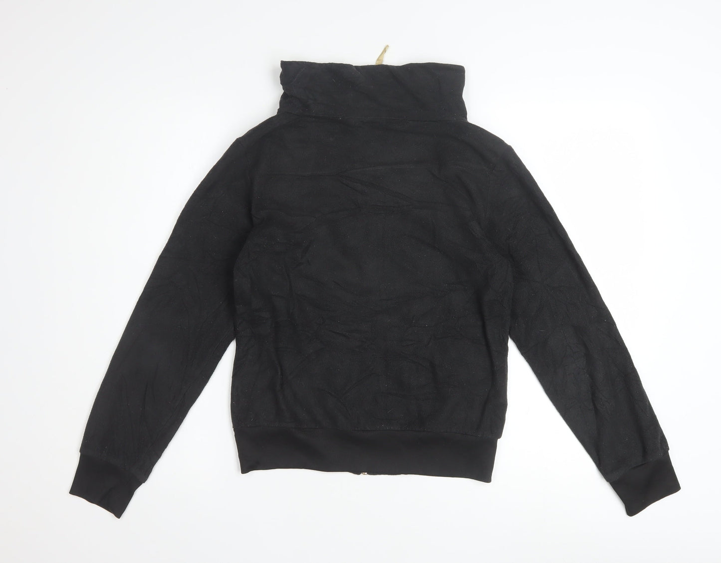 Puma Womens Black XS Full Zip Hoodie Lightweight Casual Sweatshirt