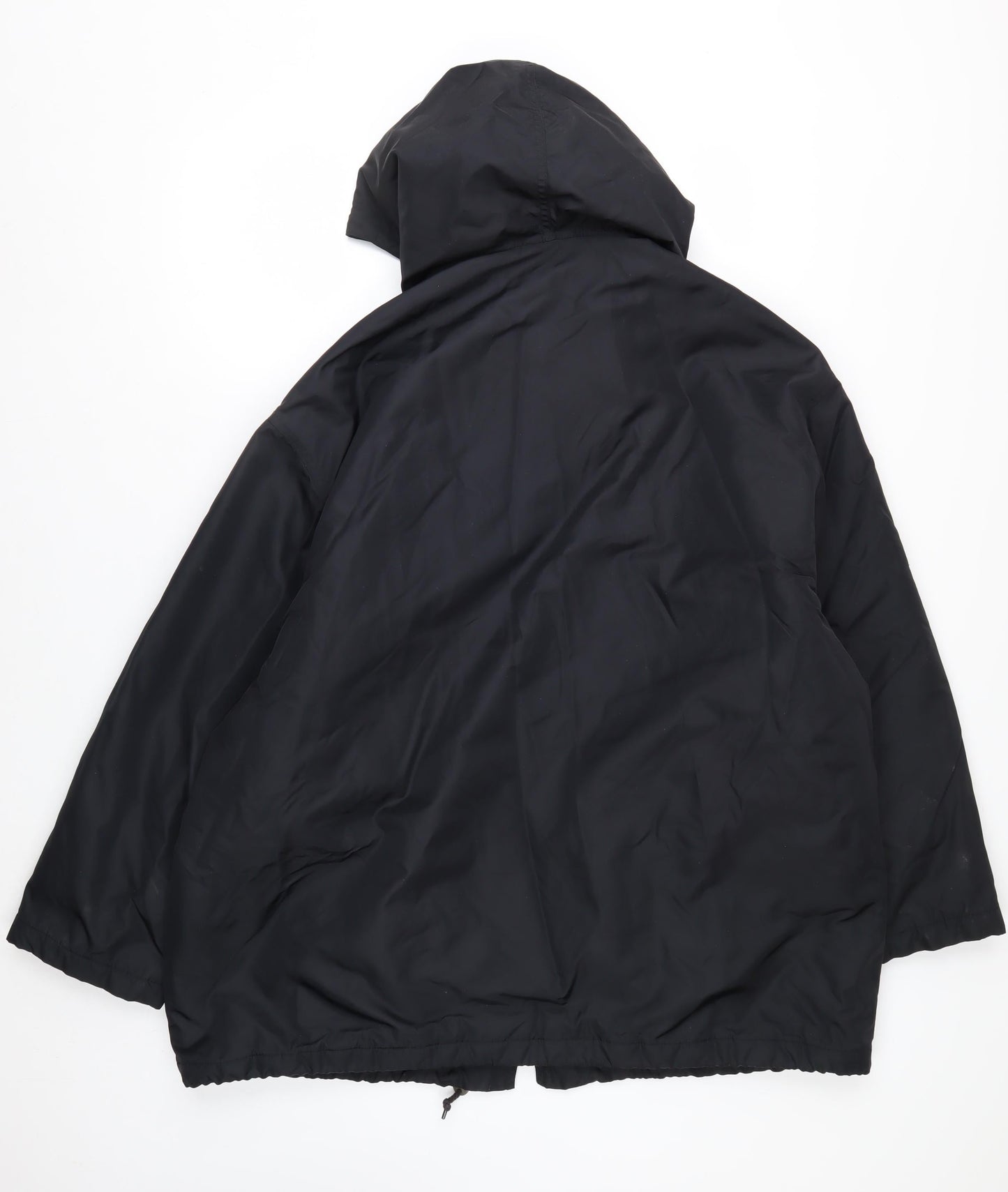 Olsen Collection Women's Black Hooded Parka Jacket Size 12