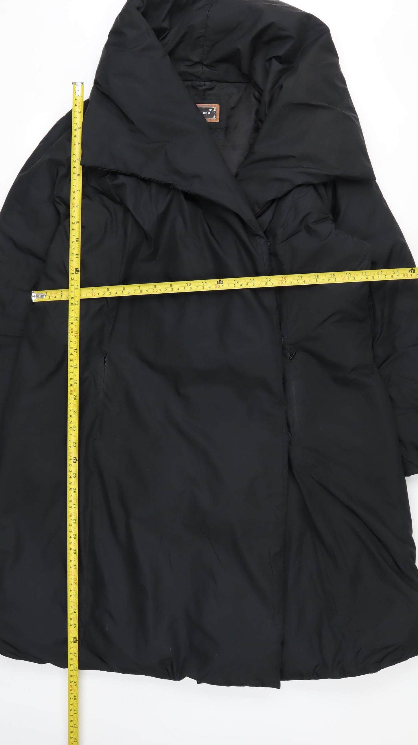 Marks and Spencer Women’s Black Long Puffer Coat Size 16