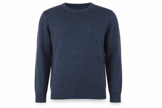 Lee Cooper Men's Blue Cotton Crew Neck Pullover Jumper Size L
