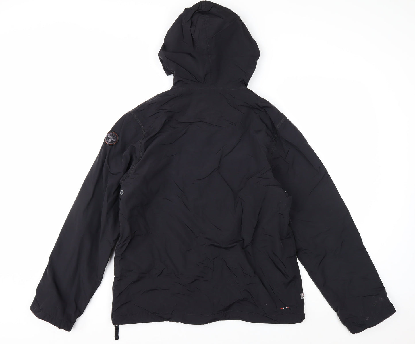 Napapijri Women's Black Size 16 Waterproof Anorak Hooded Jacket