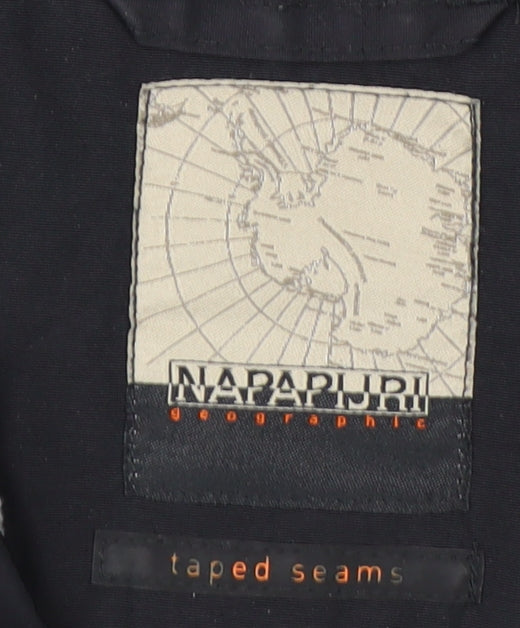 Napapijri Women's Black Size 16 Waterproof Anorak Hooded Jacket