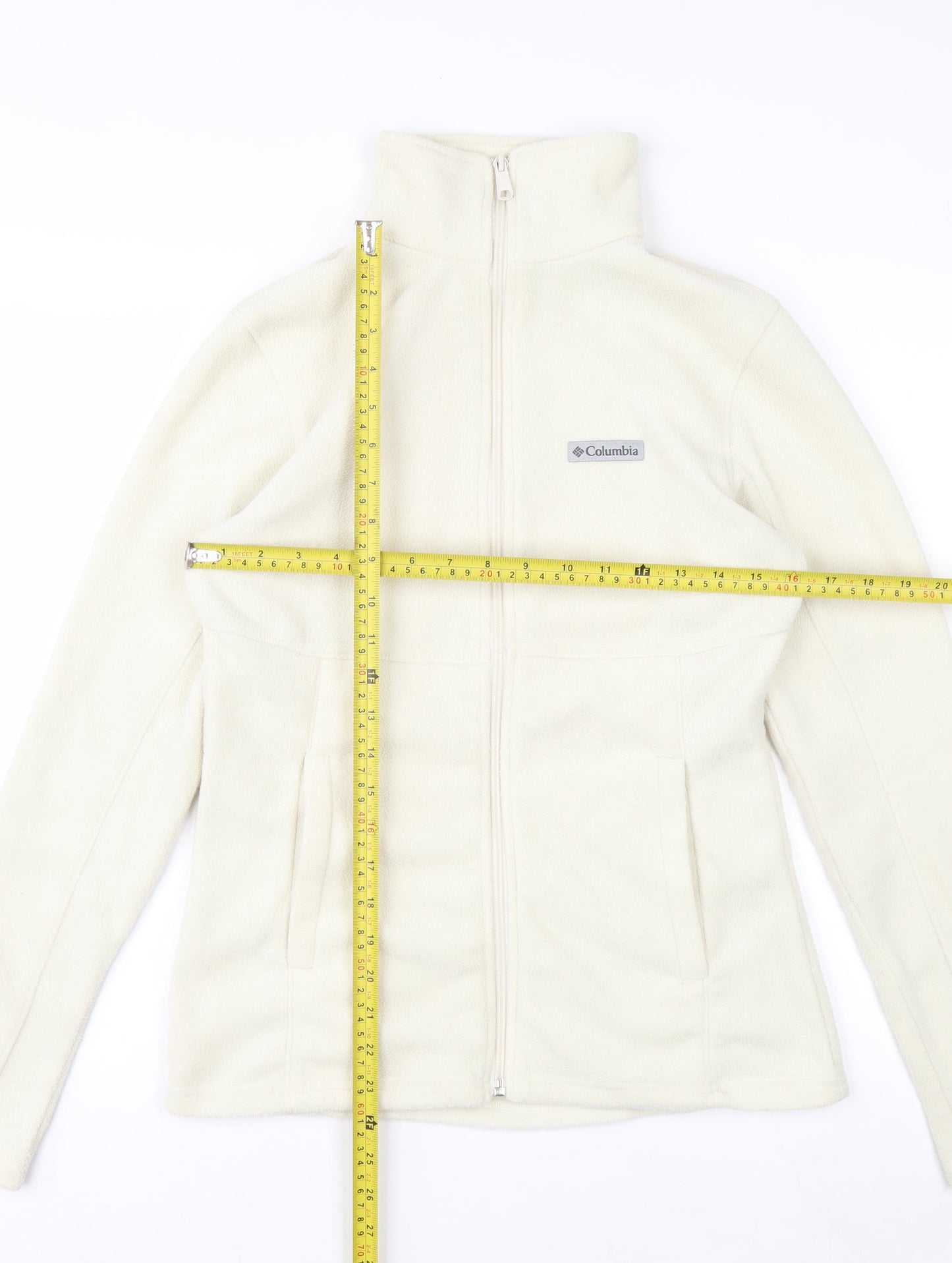 Columbia Men's Ivory Fleece Full Zip Outdoor Jacket Size S