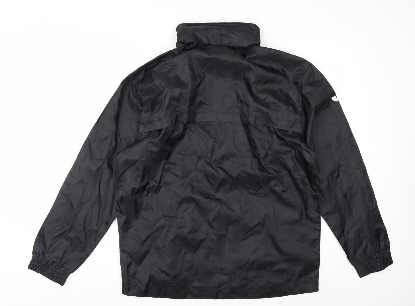 Joma Mens Black S Windbreaker Sports Jacket Full Zip Polyester