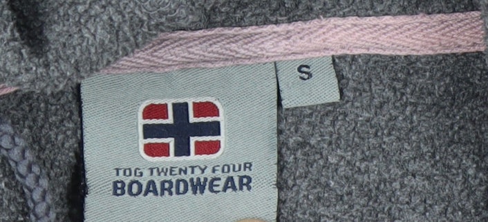 TOG 24 Boardwear Women's Grey Pullover Hoodie Size S Polyester Fleece